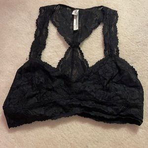 FREE PEOPLE BLACK BRA SIZE L